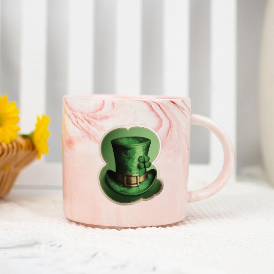 St Patrick's Day Novelty Irish Fancy Dress Leprech Marble Mugs