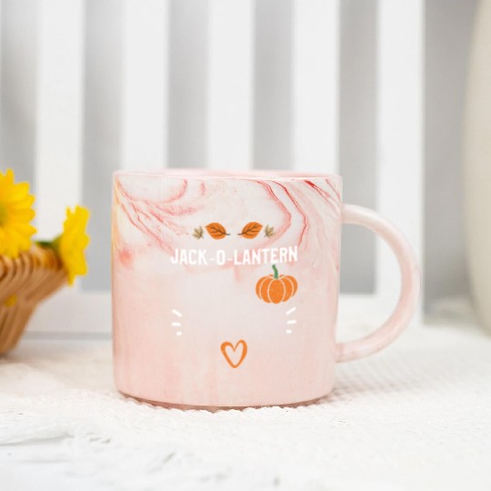 Jack-O-Lantern - Pumpkin Marble Mugs