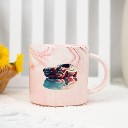 American pride and raw horsepower Marble Mugs
