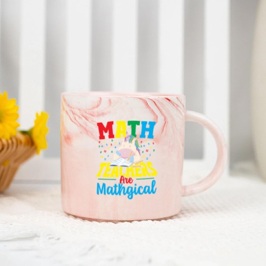 Math Teachers Are Mathgical Math Teacher Marble Mugs