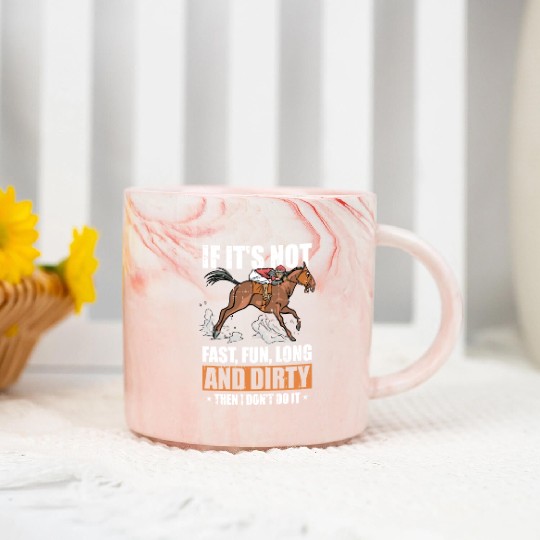 Horse Riding Funny Endurance Riding Marble Mugs