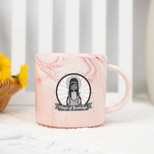 Lady Guadalupe Marble Mugs | Guadalupe Marble Mugs |VirginMary