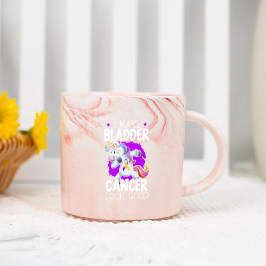 Bladder Cancer Warrior Bladder Cancer Awareness Marble Mugs