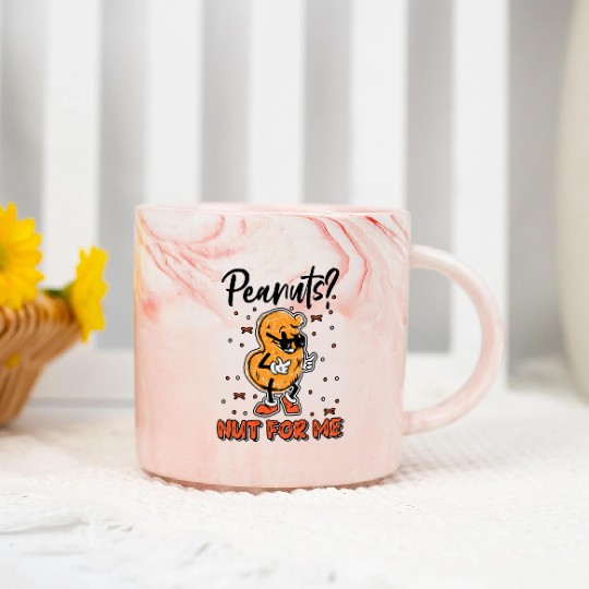 Peanuts? Not For Me Peanut Allergic Peanut Allergy Marble Mugs