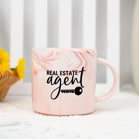 Real estate agent Marble Mugs