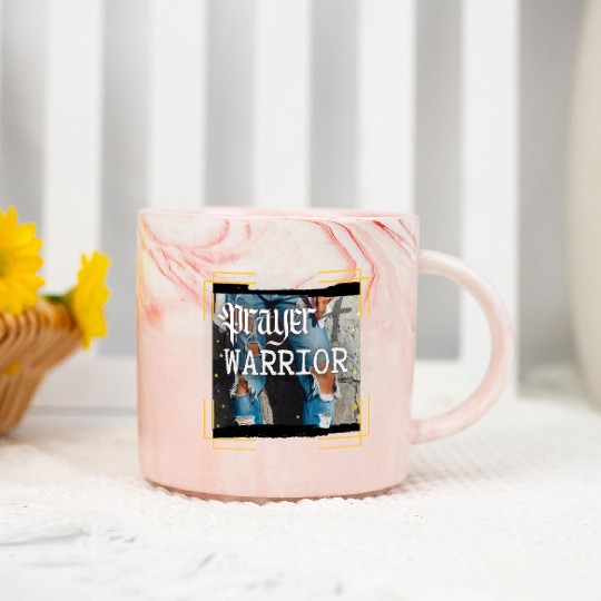 Prayer Warrior - Ripped Jeans Marble Mugs
