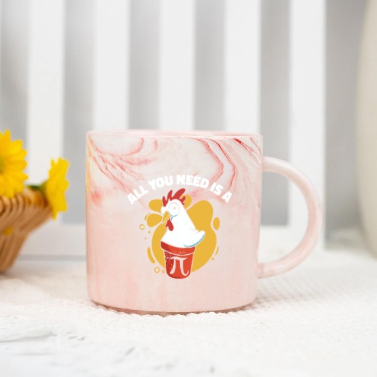 Pi Day Math Pie Chicken Pot Pi Number Marble Mugs