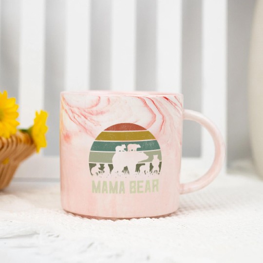 Grandmother Grandma Marble Mugs 6 Cub Kids Mama Bear