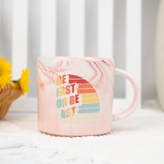 Fast Car Quote Drag Racing Gift Vintage Retro Rac Marble Mugs