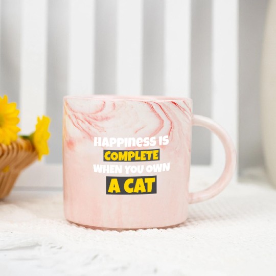 CAT OWNER DESIGN Marble Mugs