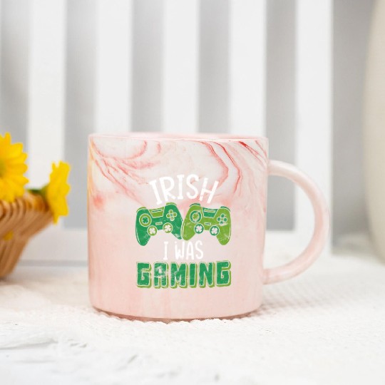 Irish I Was Gaming Funny St Patricks Day Gamer Marble Mugs