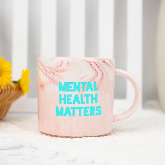 Mental Health Matters Marble Mugs