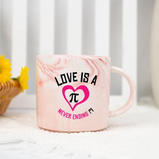 Pi Day Love Pi Symbol Mathematics Number Marble Mugs