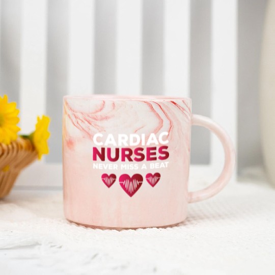 Funny Cardiac Nurse Saying Marble Mugs