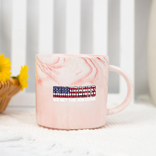 US Immigrant Indigenous USA Immigrants america Marble Mugs