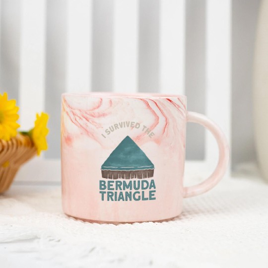 I Survived The Bermuda Triangle Bermuda Triangle Marble Mugs