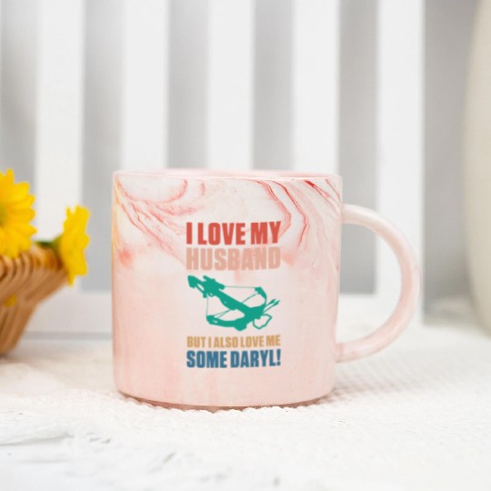 I Love My Husband But I Also Love Action Movies Marble Mugs