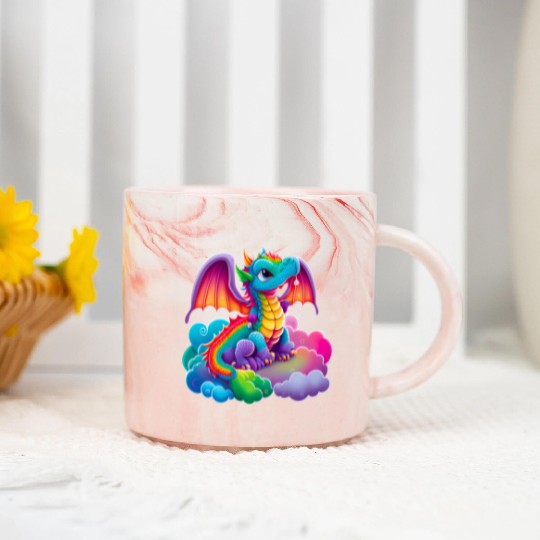 Dragon Sublimation Clipart Marble Mugs