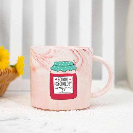 School Psychology is my Jam Marble Mugs