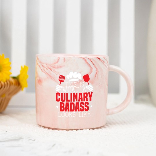Culinary Gangster Pastry Chef Cooking Culinary Marble Mugs
