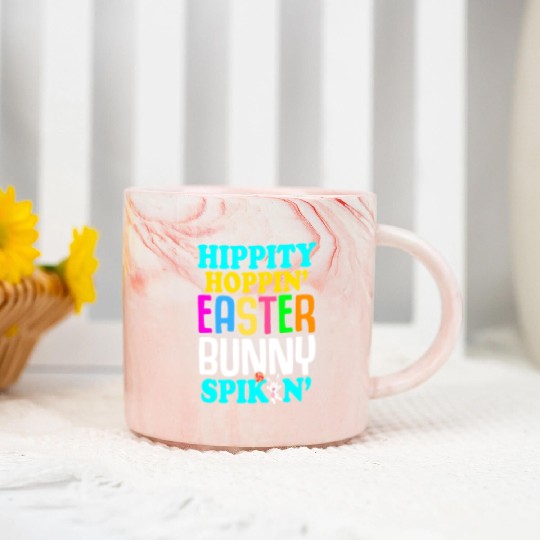 Easter Volleyball Bunny Holiday Rabbit Sport Marble Mugs