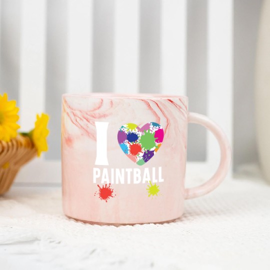 Paintball Paint Gun Paintball Player Paintballer Marble Mugs