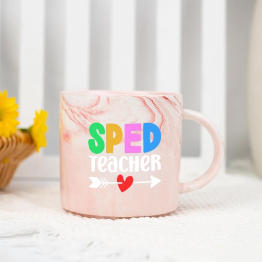 Sped Teacher Special Education Cute Awareness Marble Mugs