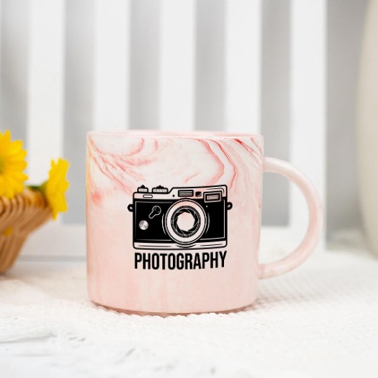 Funny Camera photography quote gift Marble Mugs