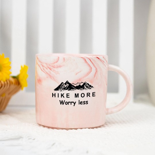 Mountains Nature Adventure Outdoor Marble Mugs