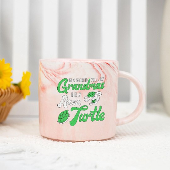 Grandmas Be A Nana Turtle Lover Turtles Ocean Marble Mugs