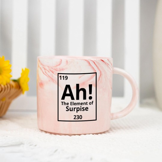 Ah! The element of surprise! Marble Mugs