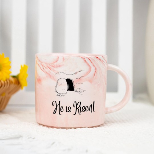 He is Risen Marble Mugs
