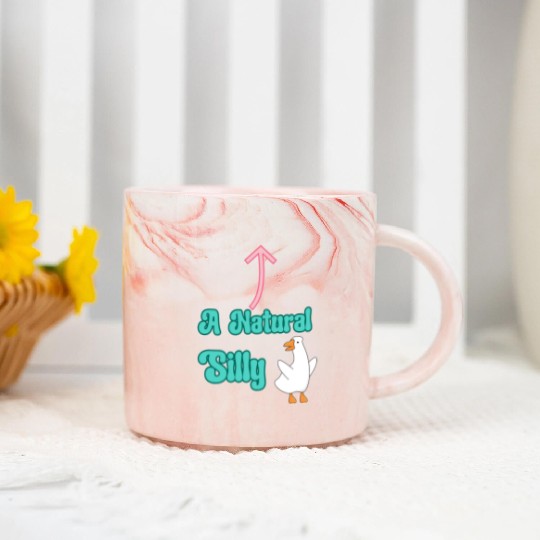 A Natural Silly Goose: Fun & Lighthearted Design Marble Mugs