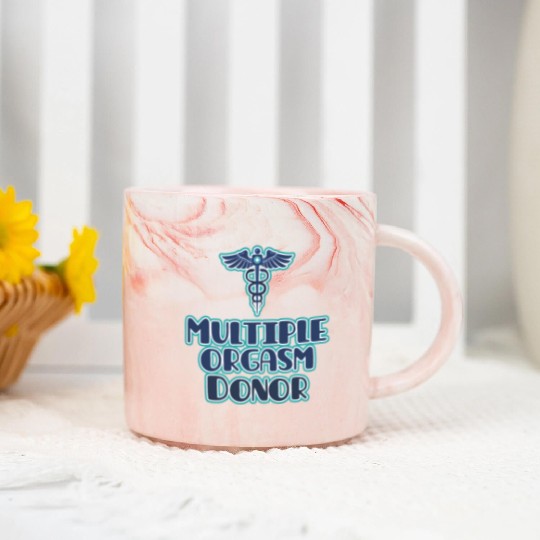 Multi Orgasm Donor Marble Mugs