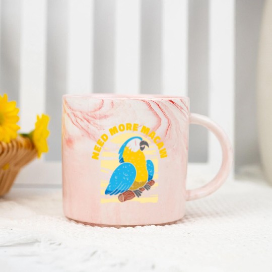 Macaw Parrot Lover Nature Zoo Animal Pet Marble Mugs