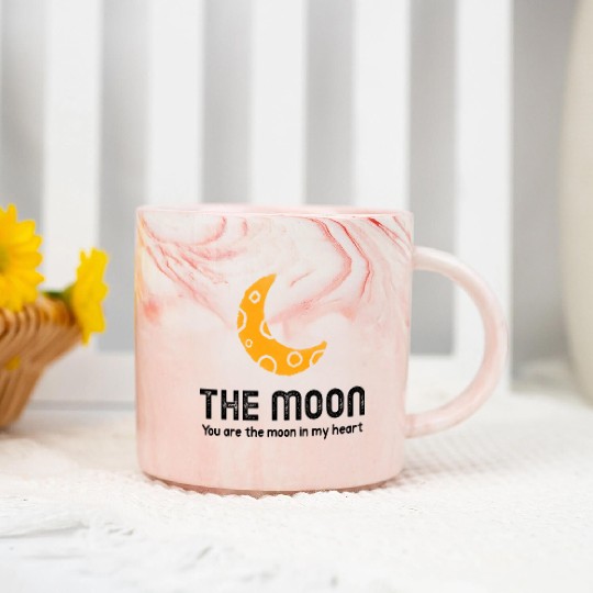 The moon you are the moon in my heart Marble Mugs
