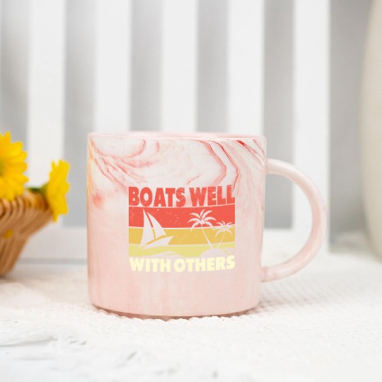 Boating Boat Captains Boating Sailing Cruise Ship Marble Mugs
