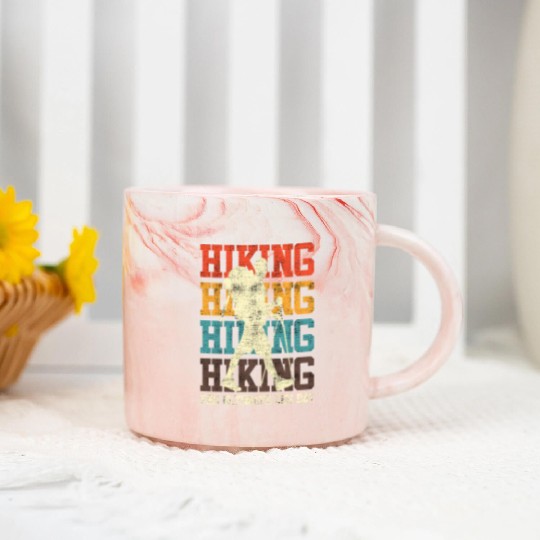 Wanderlust Ultimate Leg Day Mountain Fan Hiking Marble Mugs