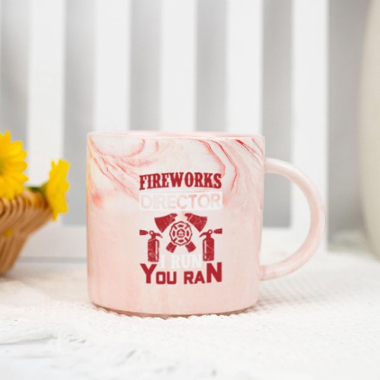 Fireworks Director Marble Mugs