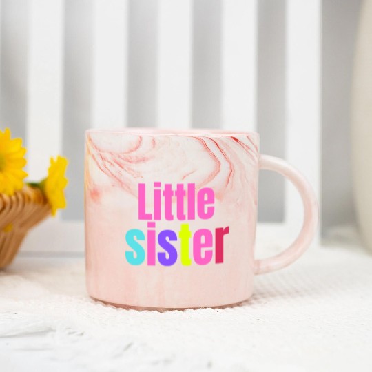 LITTLE SISTER Marble Mugs