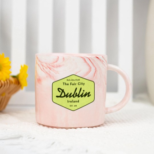 Dublin Ireland Marble Mugs