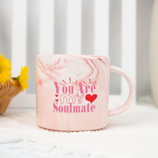You Are My Soulmate Marble Mugs