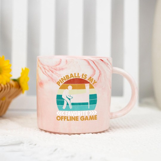 Pinball Is My Favorite Offline Game I Pinball Marble Mugs