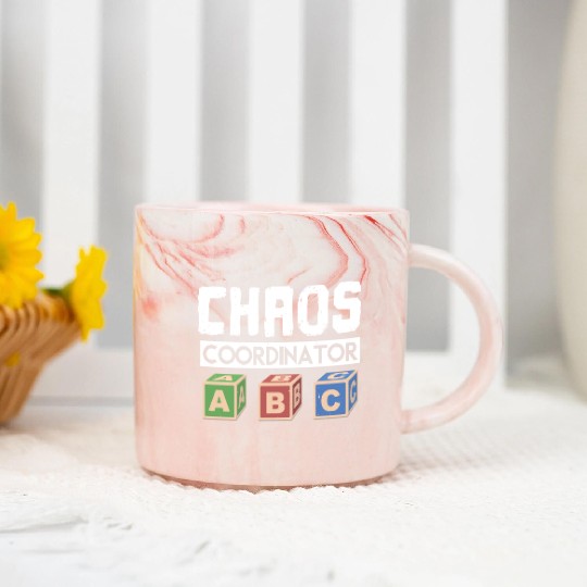 Chaos Coordinator Teacher Marble Mugs
