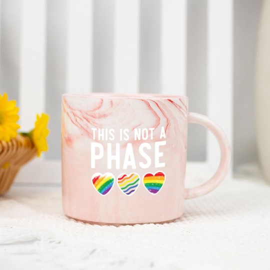 Gay Rights Rainbow Pride Month LGBTQ Gay Pride Marble Mugs