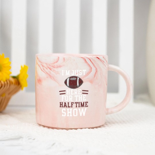 I'm Just Here For The Halftime Show Marble Mugs