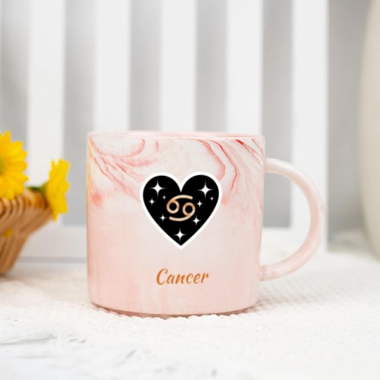 CANCER ZODIAC SIGN, astrology, birthday Marble Mugs