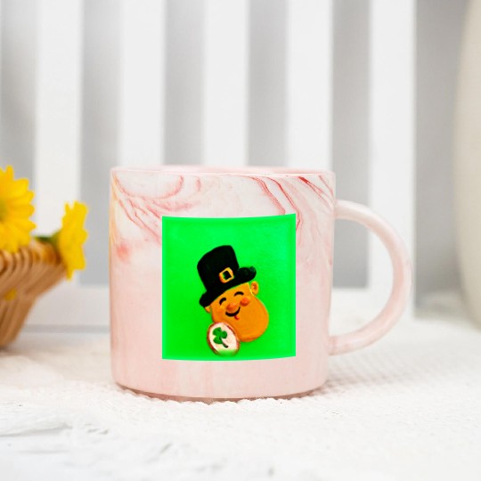 Irish Cute Painting Design. Buy Now Marble Mugs