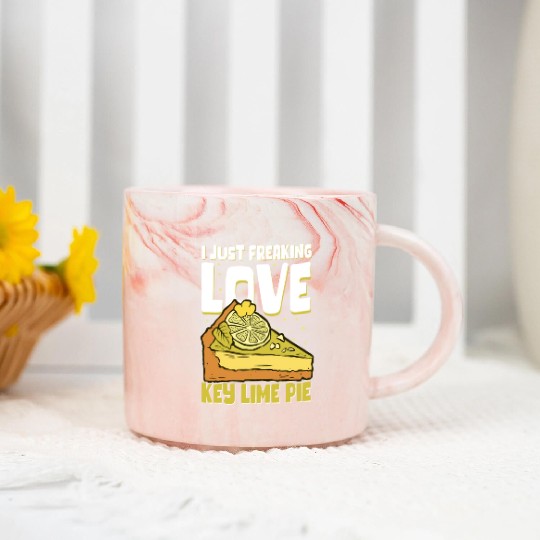 Pies Lover Love Key Lime Pie Marble Mugs