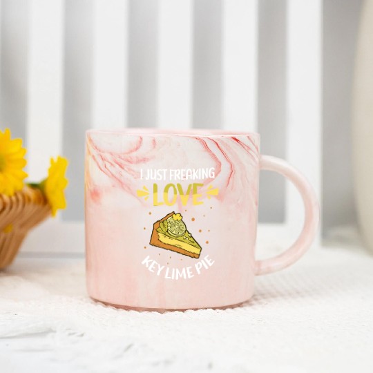 Pies Lover Love Key Lime Pie Marble Mugs